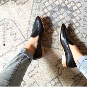 Everlane Black Modern Leather Loafers